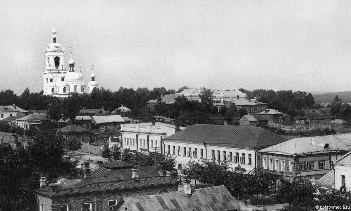 Так выглядел город с колокольни в советское время