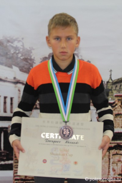 Ученик 6-го класса ПСШ № 1 Саша Дорофеев (11 лет)