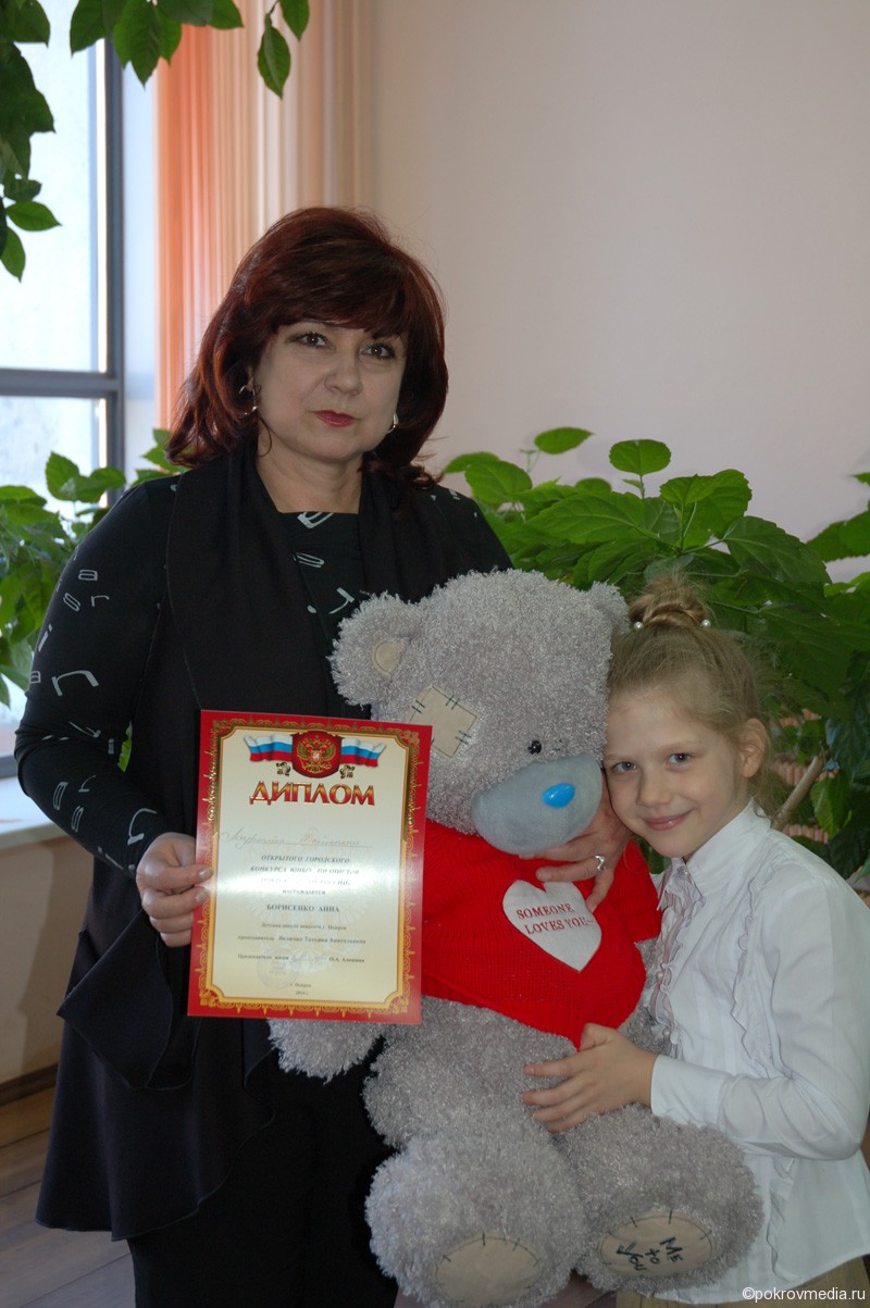Т.А. Величко со своей ученицей Аней Борисенко