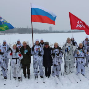Покровские юнармейцы на лыжном пробеге Суздаль-Владимир